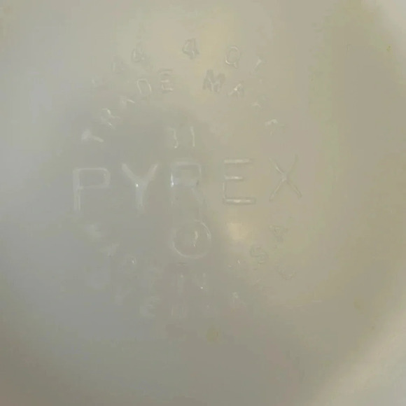 Pyrex EARLY AMERICAN 4 Qt. 444 Cinderella Bowl Brown & Gold Design & 1.5 Qt Dish - Picture 8 of 10